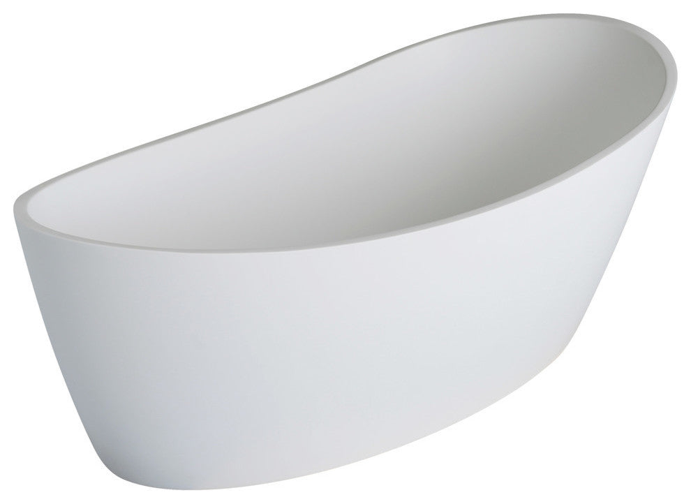 Dune Freestanding Soaker Tub II, Satin White
