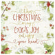 "Christmas Sentiments III" Digital Paper Print by Katie Pertiet, 42"x42"