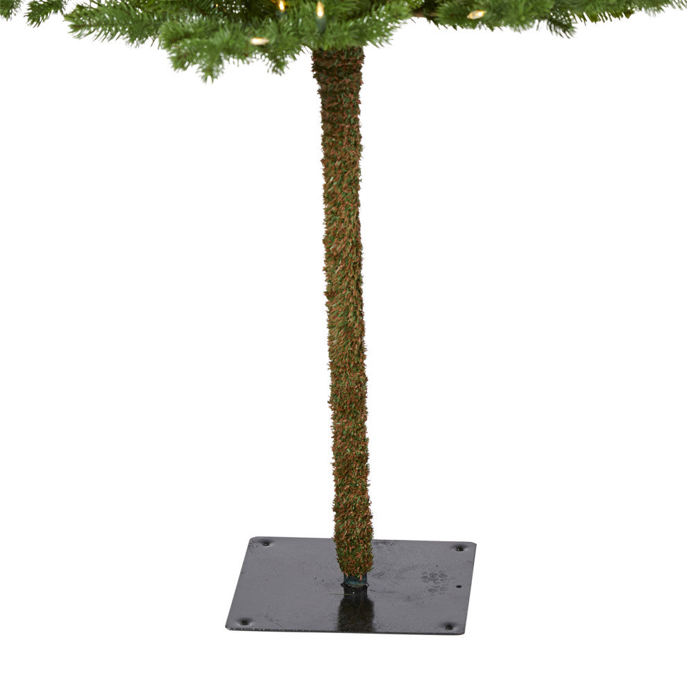 5' Swiss Alpine Faux Xmas Tree W/ 150 Clear LED Lights and 270 Bendable Branches