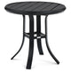Slat Top 23" Round Side Table, Night
