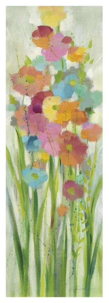 "Long Stem Bouquet I" Digital Paper Print by Silvia Vassileva, 26"x74"
