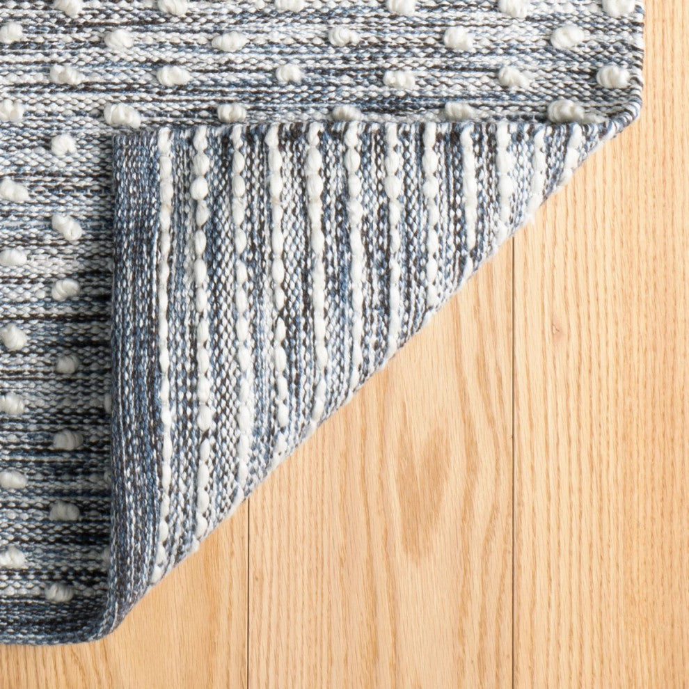 Dash & Albert Hobnail Blue Handwoven Performance Rug, Blue, 2' x 3'