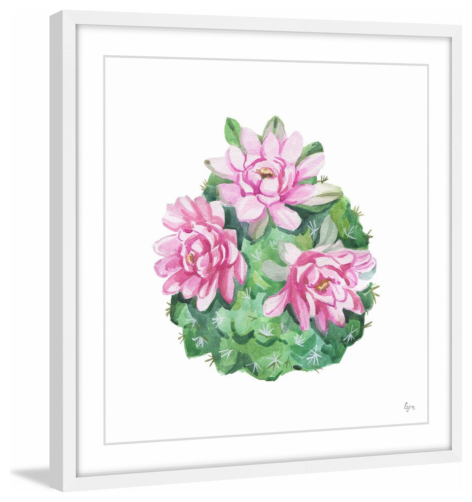 "Pink Beauty" Framed Painting Print, 32"x32"