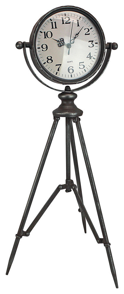 Verne Tripod Timepiece Tabletop Clock