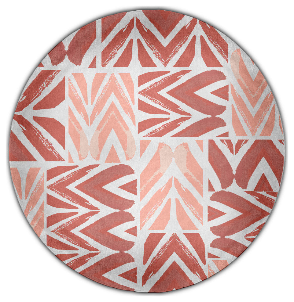 More Urban Graffiti Rug, Brown, 5' Round