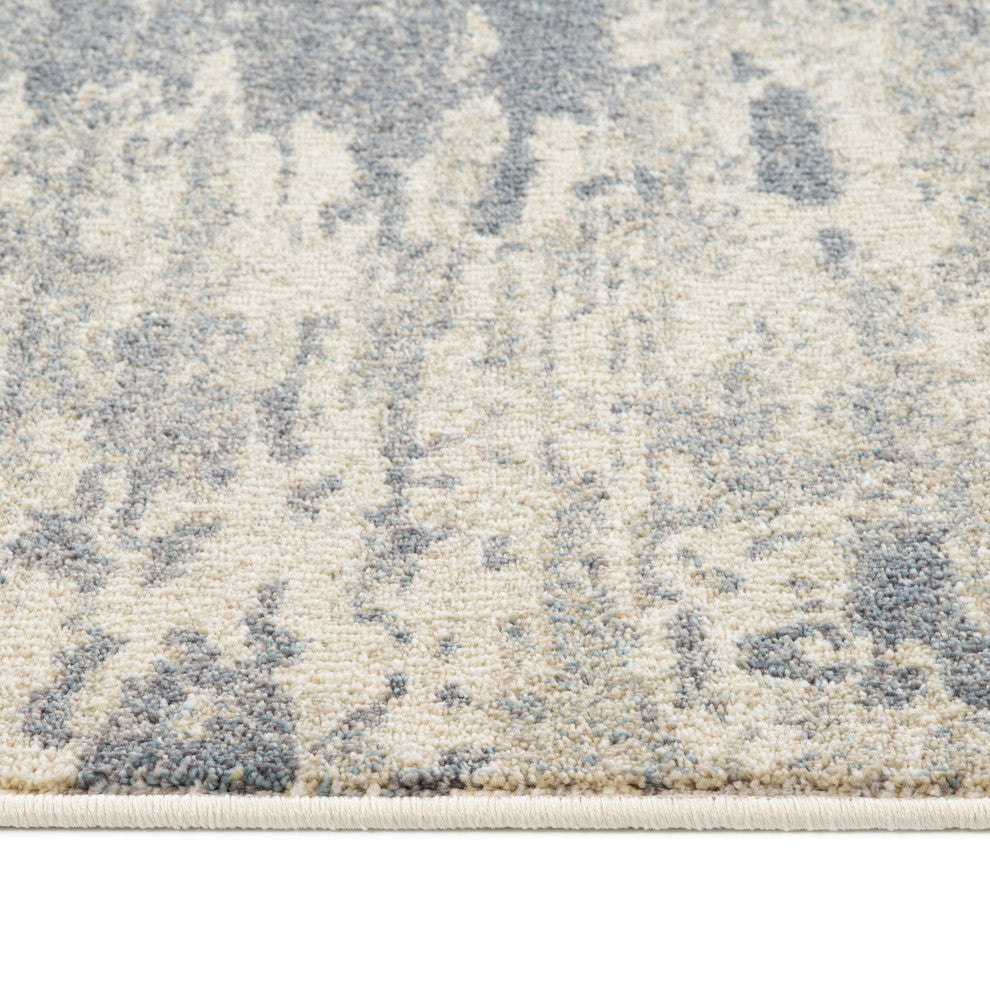 Jordan Delia Area Rug, Gray, 5'3" x 7'6", Abstract