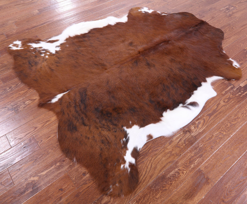 6' 11" X 6' 3" Natural Cowhide Rug C2268