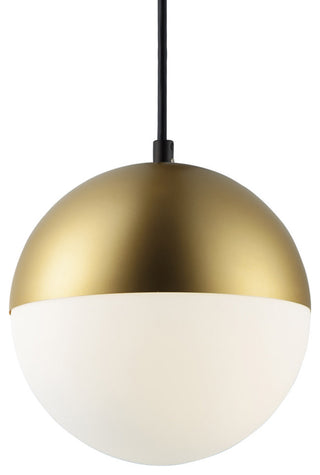 ET2 E20361-92 Half Moon 8"W LED Mini Pendant - Metallic Gold
