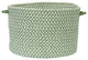 Outdoor Houndstooth Tweed, Leaf Green Utility Basket, 18"X12"