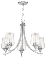 Octave 5-Light Chandelier, Satin Nickel