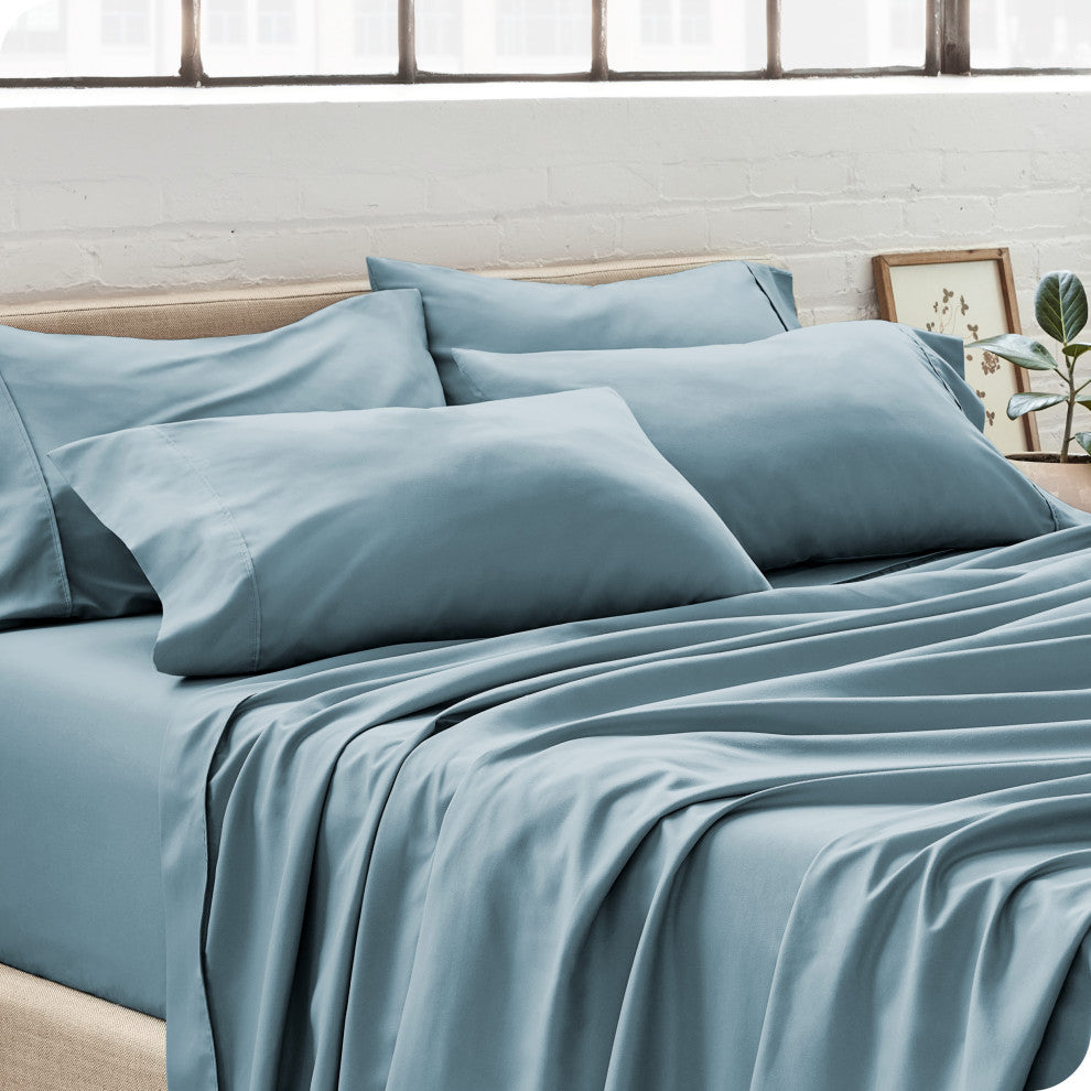 Bare Home Microfiber Pillowcases - Multi-Pack, Coronet Blue, Standard, Set of 4