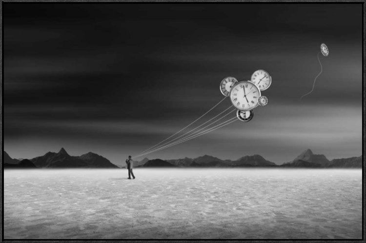"Time Keeper" Framed Canvas Giclee by Swarnendu Ghosh, 37x25"