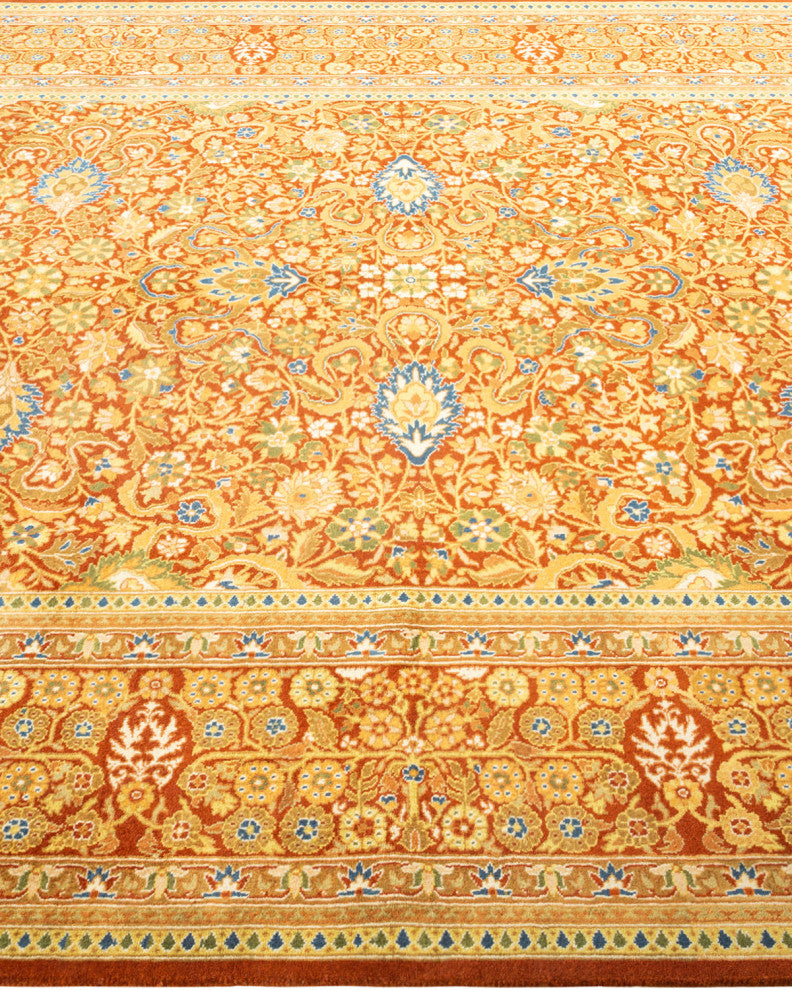 Mogul, One-of-a-Kind Hand-Knotted Area Rug  - Orange, 6' 1" x 8' 10"
