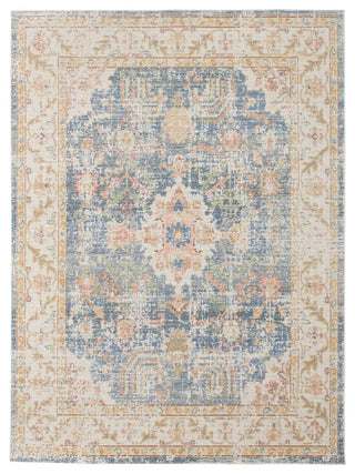 Century Bethel Area Rug, Blue, 7'10" x 10'6", Bordered
