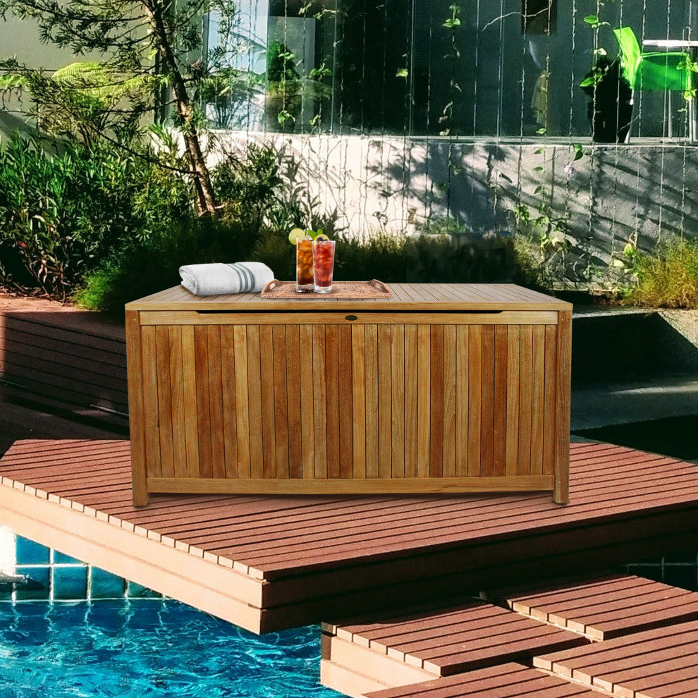 Teak Wood Santa Barbara Pool and Storage Box
