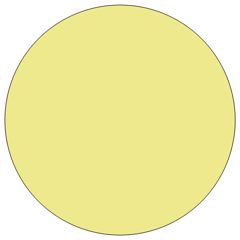 48'' Round Yellow Thermal Laminate Activity Table