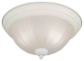 Forte Lighting 2-Light Fluorescent Flush Mount in White
