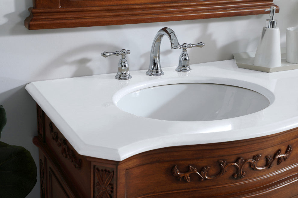 Bathroom Vanity, Teak, 72", Double Sink