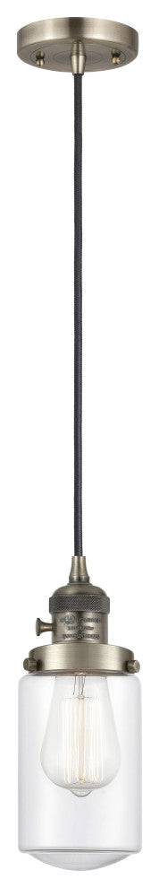 Innovations 201CSW-AB-G312 1 Light 4.5" Pendant, Switch, Antique Brass