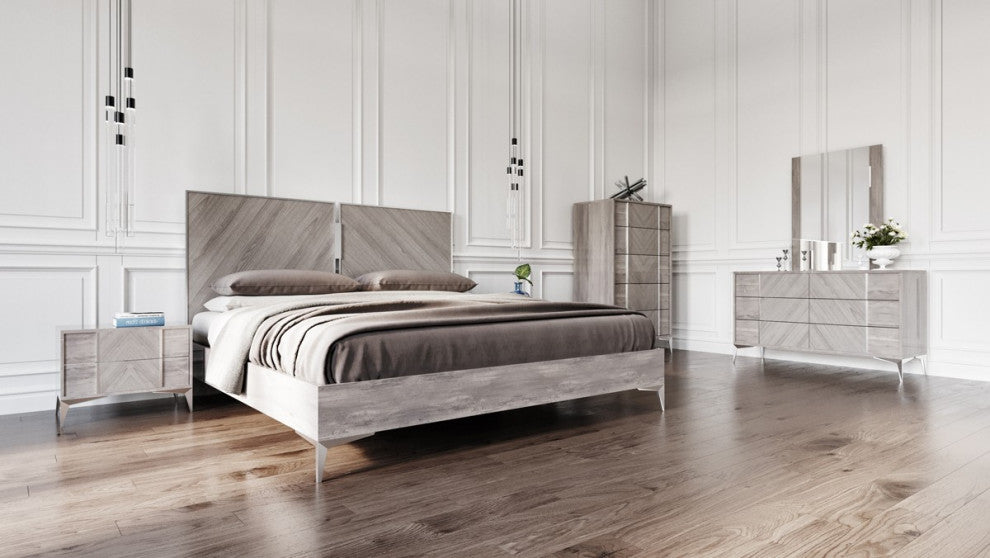 Nova Domus Alexa Italian Modern Gray Mirror