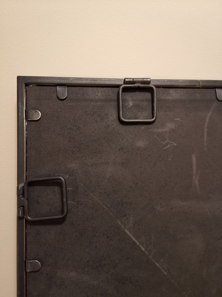 metal wall or floor mirror