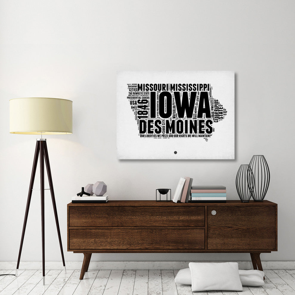 "Iowa Word Cloud 2" Fine Art Print