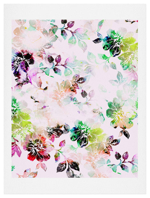 Deny Designs Cayenablanca Romantic Flowers Art Print