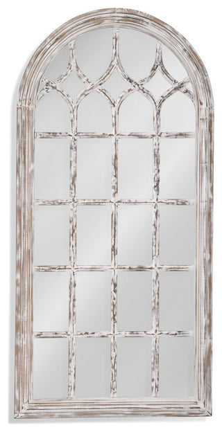 Ingram Floor Mirror - Distressed White
