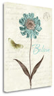 "Slated Blue IV Believe" By Katie Pertiet, Giclee Print on Gallery Wrap Canvas