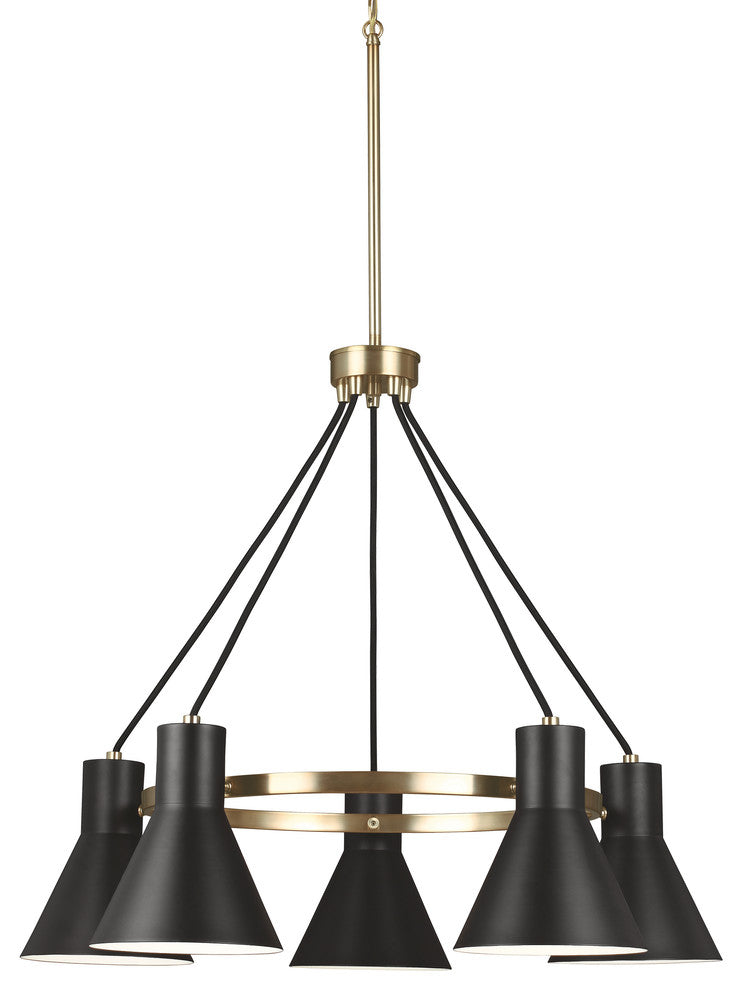 Generation Lighting Lighting 5-Light Chandelier, Satin Bronze