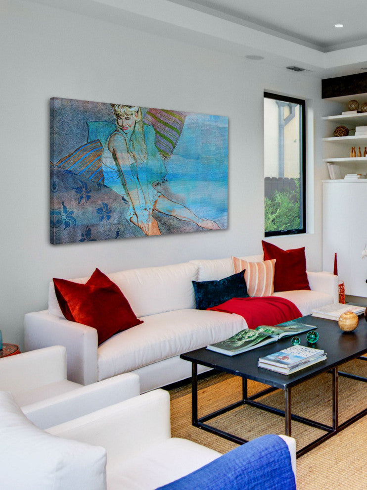 "Flirty Wink" Print on Canvas, 30"x20"