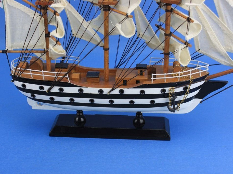 Wooden Amerigo Vespucci Tall Model Ship, 15"
