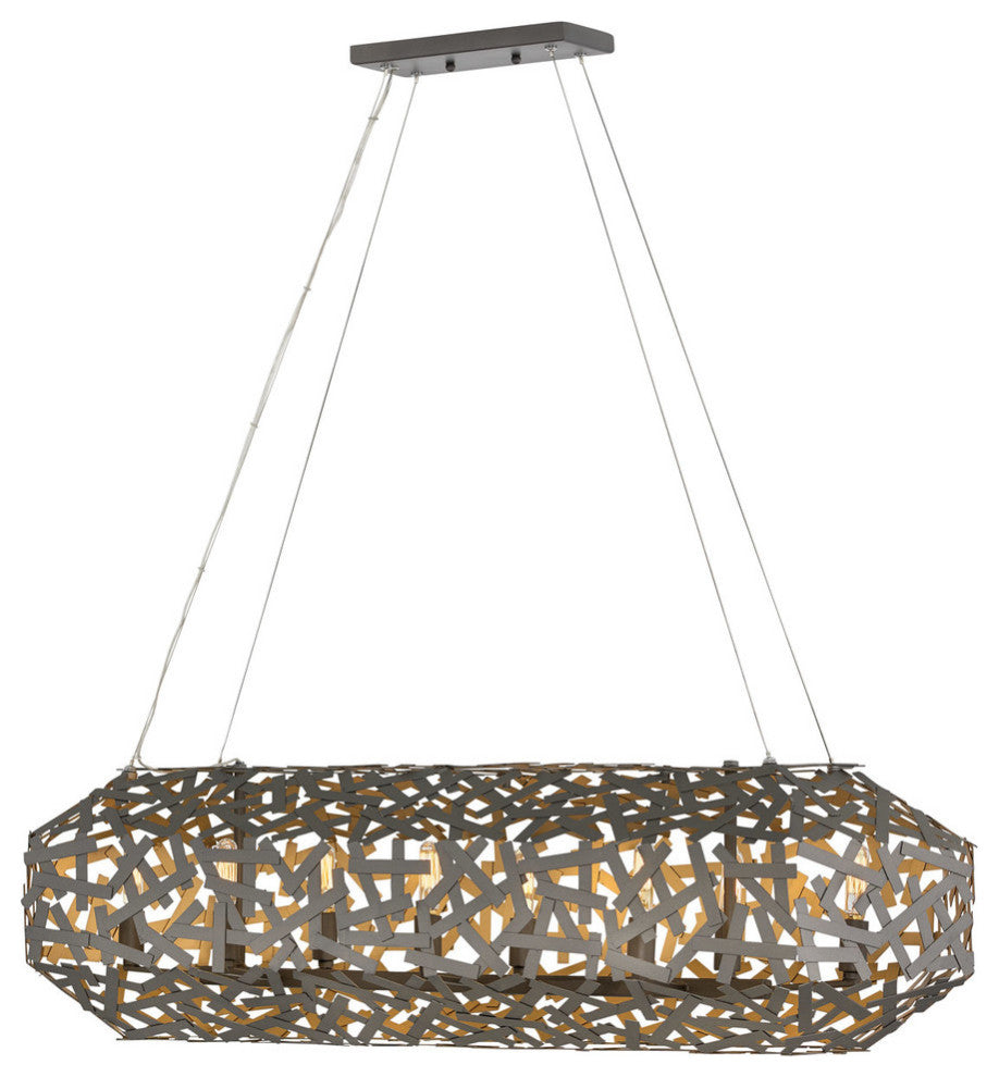Fredrick Ramond Kestrel Eight Light Linear, Metallic Matte Bronze