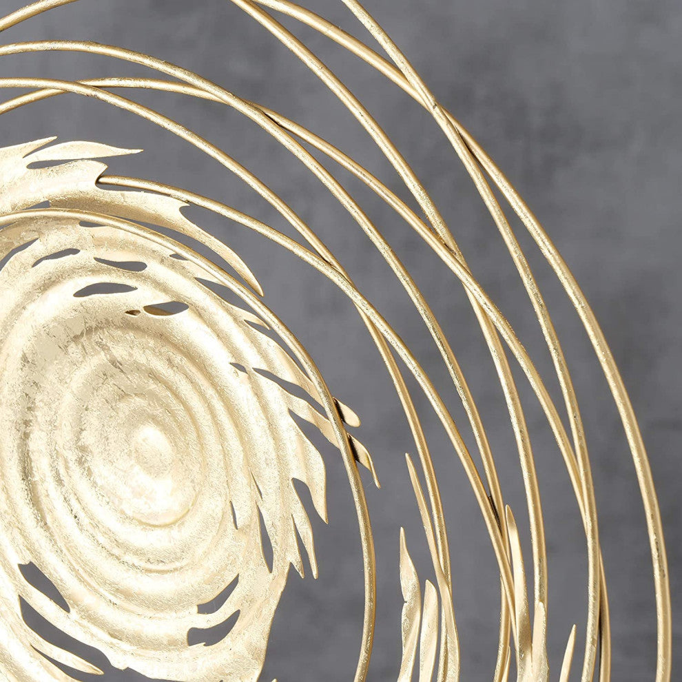 Modernist Gold Metal Abstract Constellation Sculpture