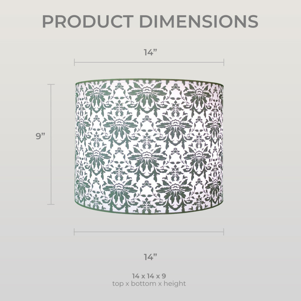 Royal Designs Modern Trendy Decorative 2-Sided Silhouette Hardback Lampshade, Pu