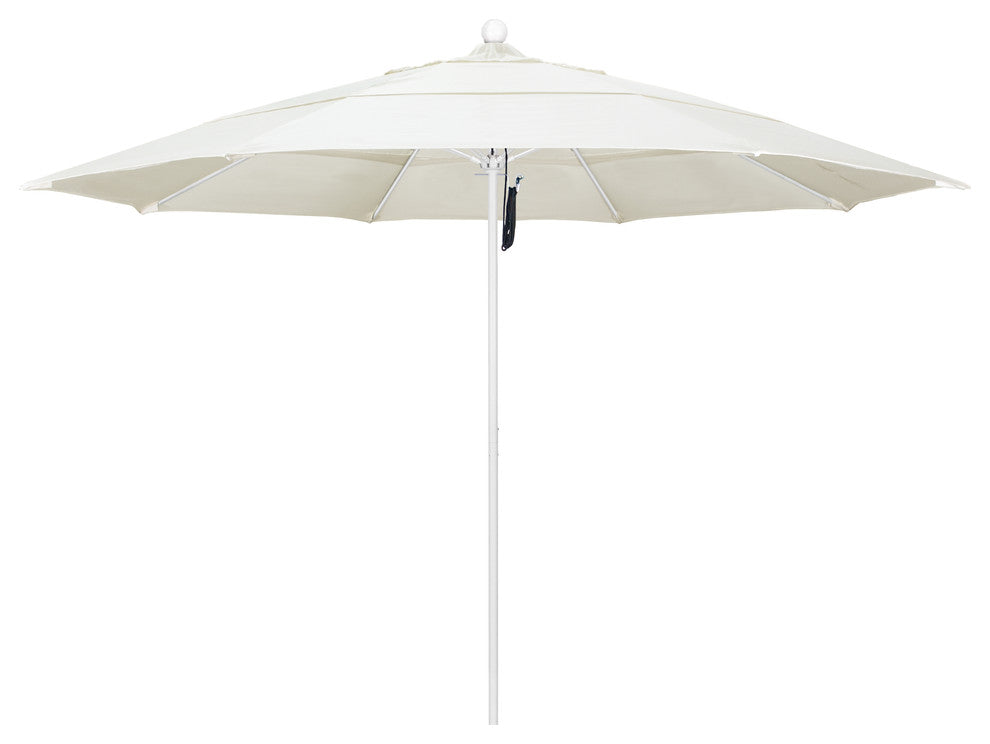 11' Fiberglass Umbrella White, Pacifica, Canvas, 11'