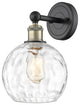 Innovations Lighting 616-1W-13-8 Athens Sconce Athens 13" Tall - Black Antique