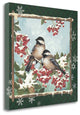 "Winter Chickadees" By Anita Phillips, Giclee Print on Gallery Wrap Canvas