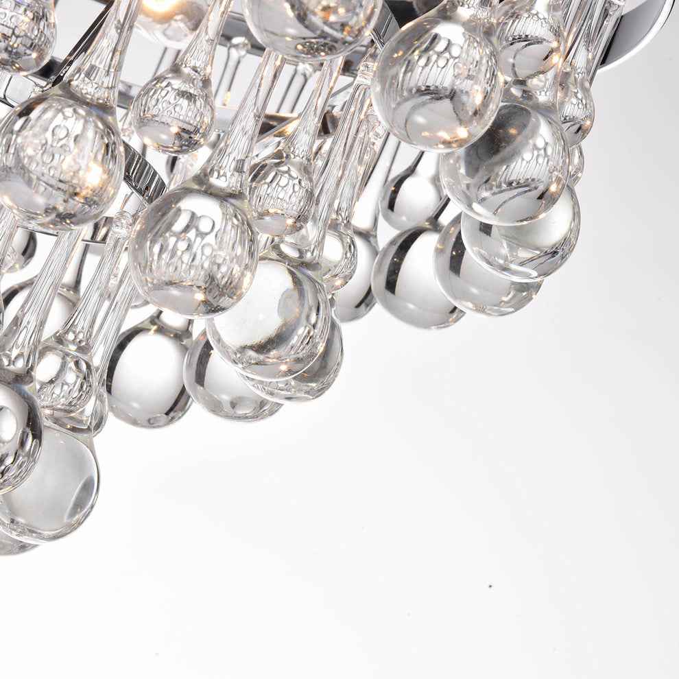 Arosa 9-Light Chrome Semi Flush Mount