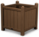 Polywood Traditional Garden 16" Planter, Teak