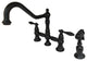 Kingston Brass Kitchen Faucet With Side Sprayer, Matte Black