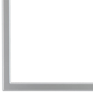 Pescara Framed Mantel Mirror, Crescent Cathedral, 38.4"x27.4", Silver Spray