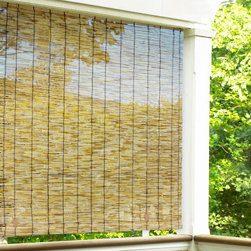 Polished and Peeled Cord Free Roll-Up, Natural, 60"x72"