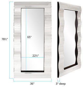 Howard Elliott Waverly Modern Floor Mirror