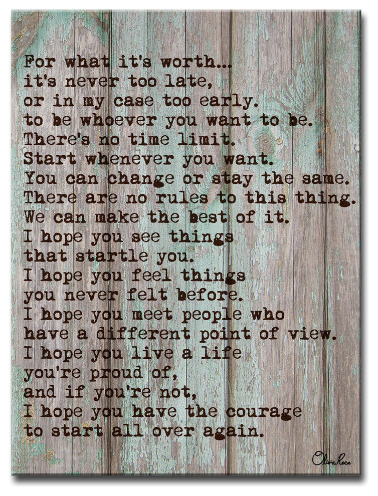 Ready2HangArt 'Courage' by Olivia Rose Canvas Art, 16"x12"
