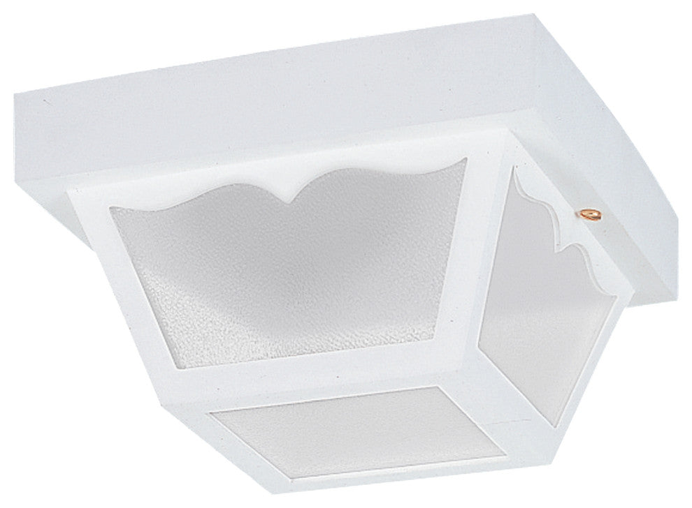 Generation Lighting Lighting 1-Light Outdoor Flush Mount, White