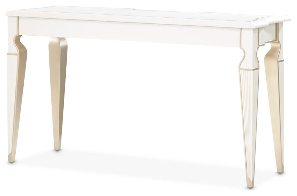 La Marisia Console Table, Creamy Pearl