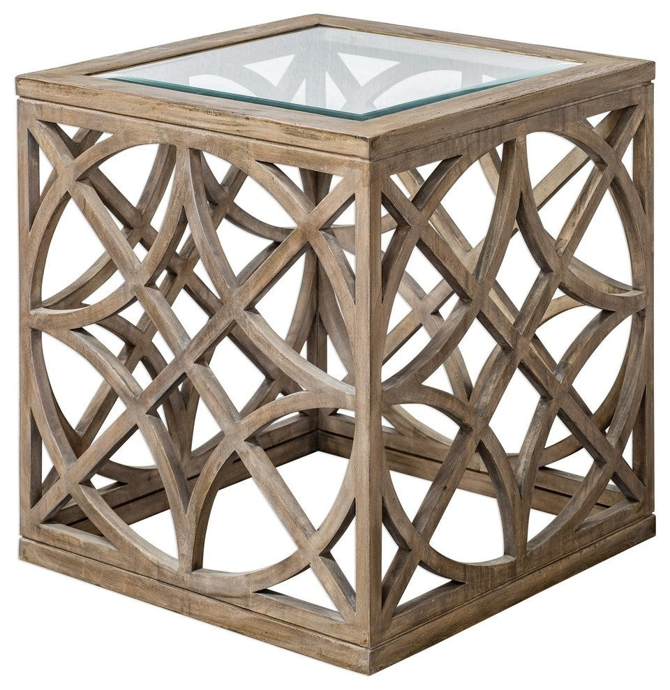 Uttermost Janeva Wheat Accent Table