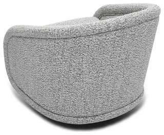 Rory Boucle Swivel Chair, Grey