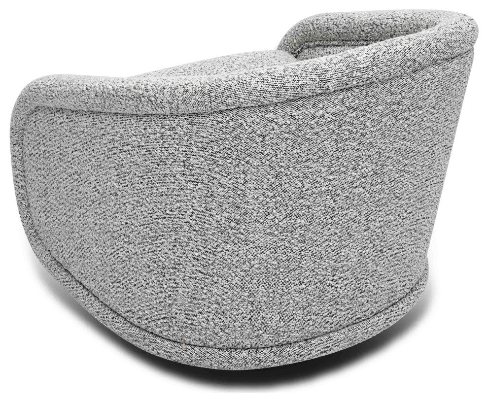 Rory Boucle Swivel Chair, Grey